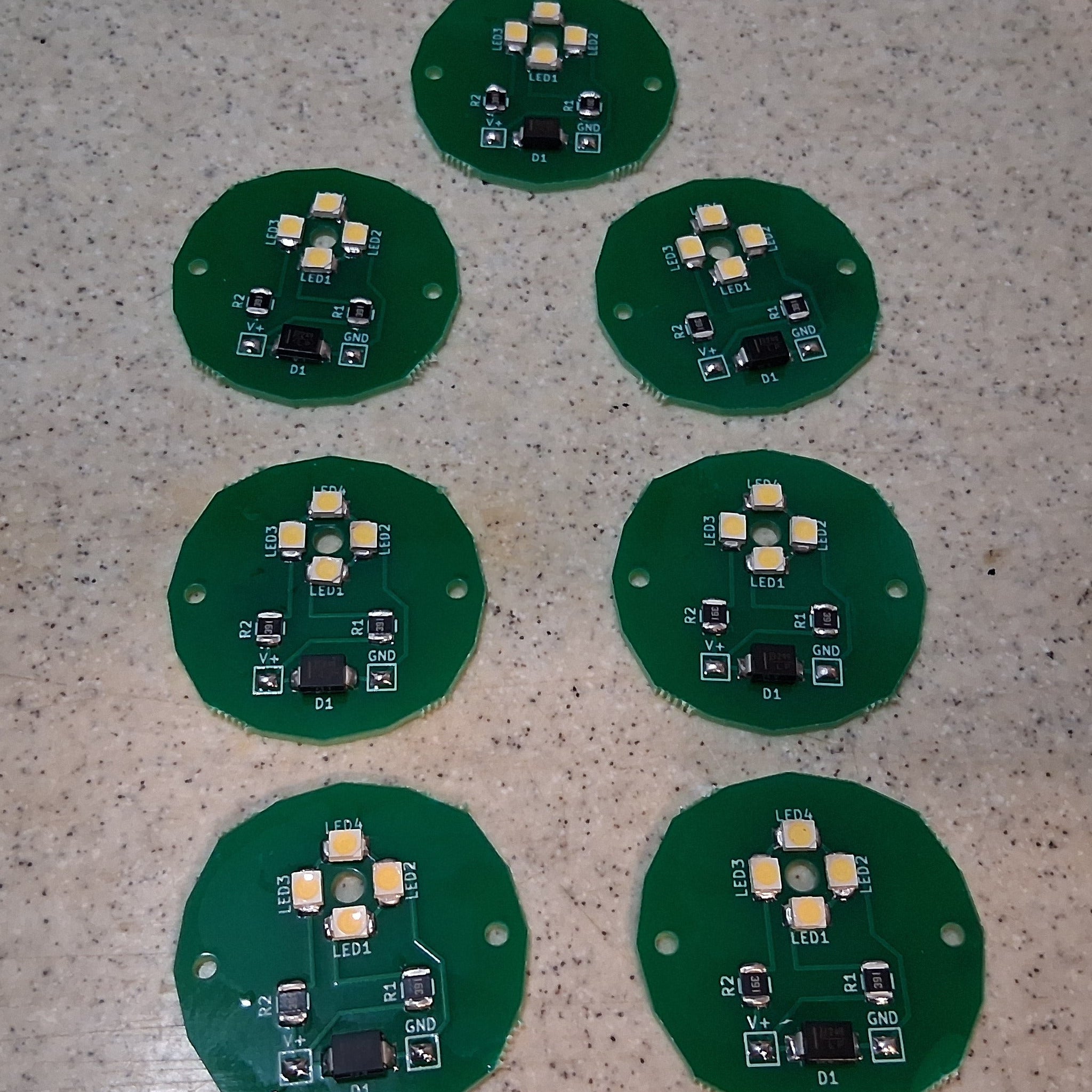 X27.168 Needle Glow Boards (Set of 7) White